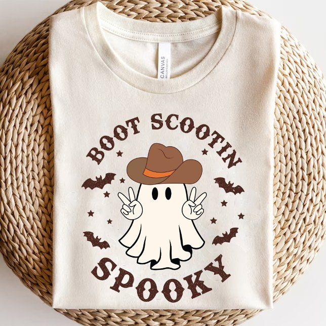 Boot Scootin Spooky Western Ghost Halloween T-Shirt (Boot Scootin Spooky Western Ghost Halloween TShirt)