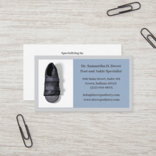 Boot Surgical Foot Doctor Podiatry Podiatrist Business Card