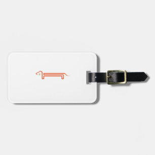 boot trailer with torch luggage tag