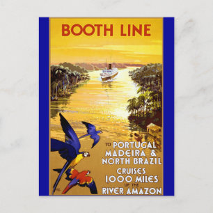 Booth Line to Portugal Madeira Postcard