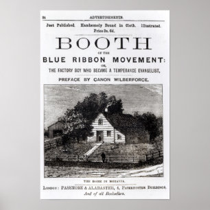 Booth of the Blue Ribbon Movement, 1883 Poster