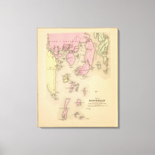 Boothbay, adjacent islands canvas print