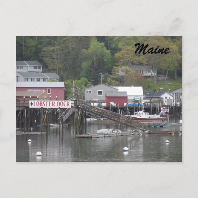 Boothbay Harbour, Maine Postcard (Front)