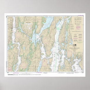 Boothbay Harbour to Bath Nautical Chart 13296