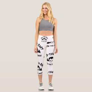 Bootiful Baby On The Loose Halloween Capri Leggings