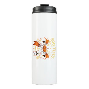 Bootiful Funny Halloween Coquette Bow Pumpkin Thermal Tumbler