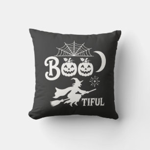 Bootiful Halloween Witch Moon Design_1 Cushion