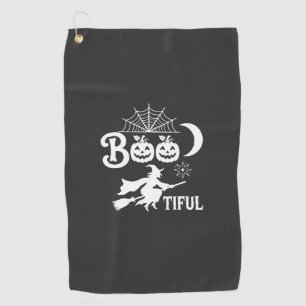 Bootiful Halloween Witch Moon Design_1 Golf Towel