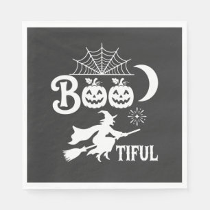 Bootiful Halloween Witch Moon Design_1 Napkin