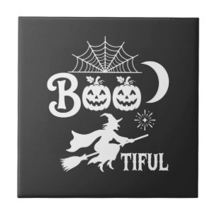 Bootiful Halloween Witch Moon Design_1 Tile