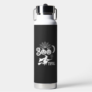 Bootiful Halloween Witch Moon Design_1 Water Bottle