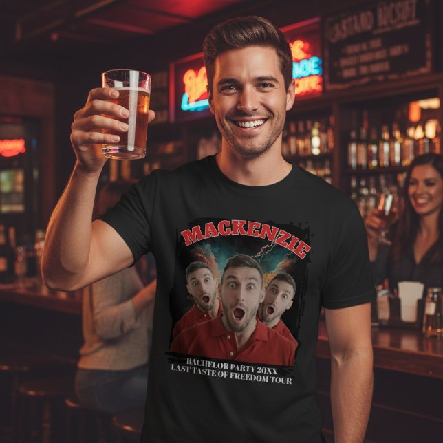 Bootleg Concert 3 Photo and Text Personalized Fun T-Shirt (Bootleg Concert 3 Photo and Text Personalized Fun T-Shirt by Ricaso - Read instructions)