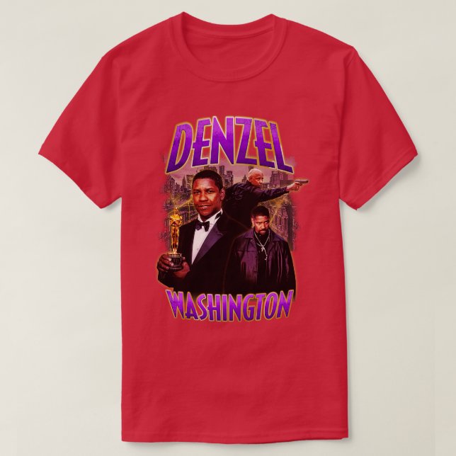 Bootleg Denzel Washington T-Shirt (Design Front)