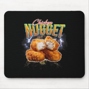Bootleg Rap Funny Chicken Nugget Vintage 90s Mouse Pad