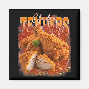 Bootleg Rap Vintage 1990s Chicken Tenders Funny Me Magnet