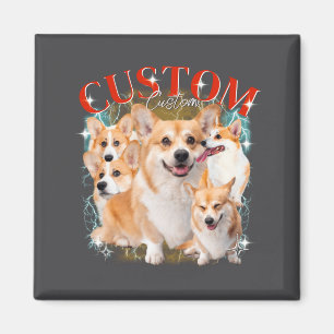 Bootleg Vintage Pet Dogs Cat Funny Animal 1bk1 Magnet