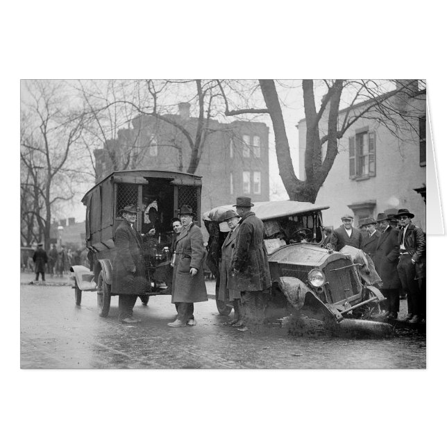 Bootlegger's Wrecked Car, 1922 (Front Horizontal)