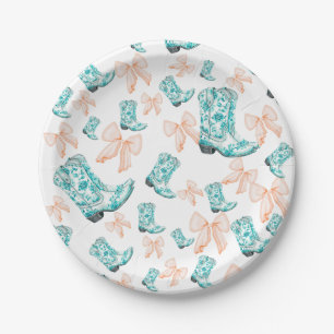 Boots and Bows Paper Plate