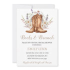 Boots and Brunch Western Bridal Shower Invitation