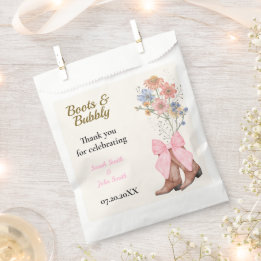 Boots and Bubbly Bridal Shower Favour Bags