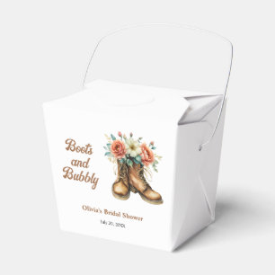 Boots and Bubbly Rustic Western Bridal Shower Favour Box