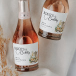 Boots and Bubbly Western Bridal Shower Sparkling Wine Label<br><div class="desc">Boots and Bubbly Western Bridal Shower Sparkling Wine Label</div>