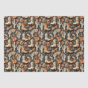 Boots And Cactus  Tissue Paper