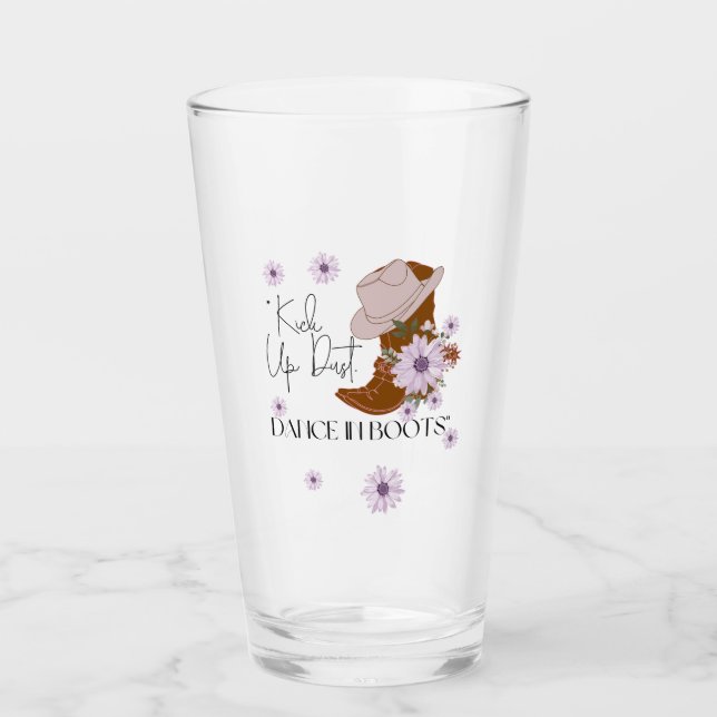 boots and flowers beauty- glass (Front)