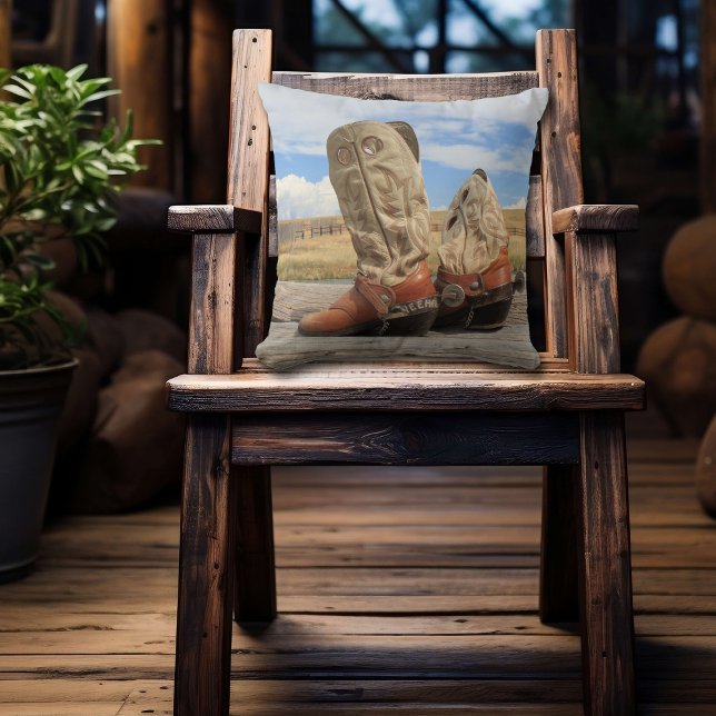 Boots and Spurs Western Pillow (Creator Uploaded)