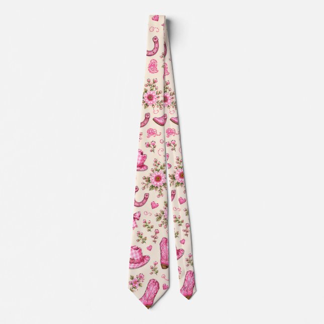 Boots Bows and Baby Toes Tie (Front)