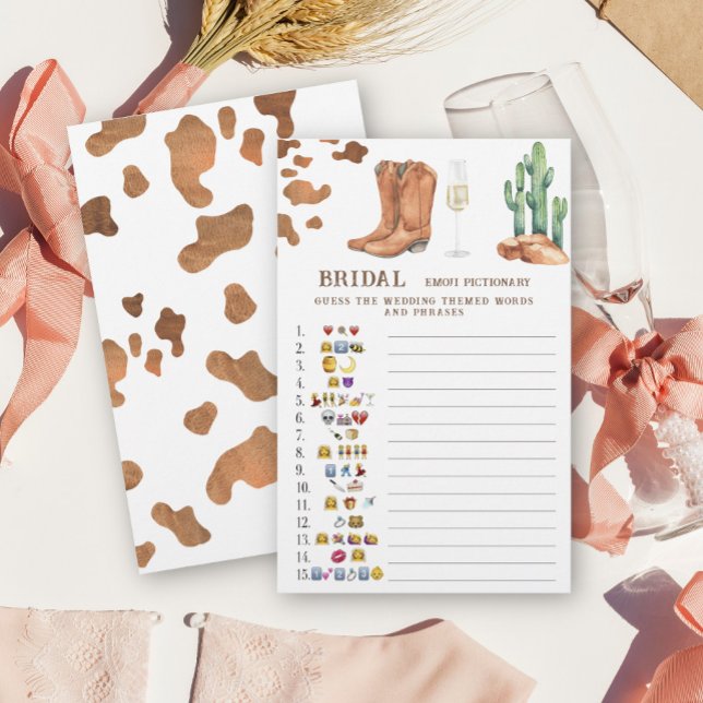 Boots & Bubbly Bridal shower emoji pictionary (Creator Uploaded)