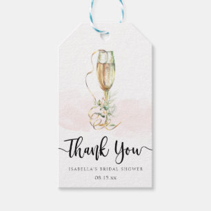 Boots & Bubbly Bridal Shower Gift Tags