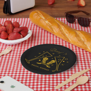 Boots & Bubbly Bridal Shower Paper Plate
