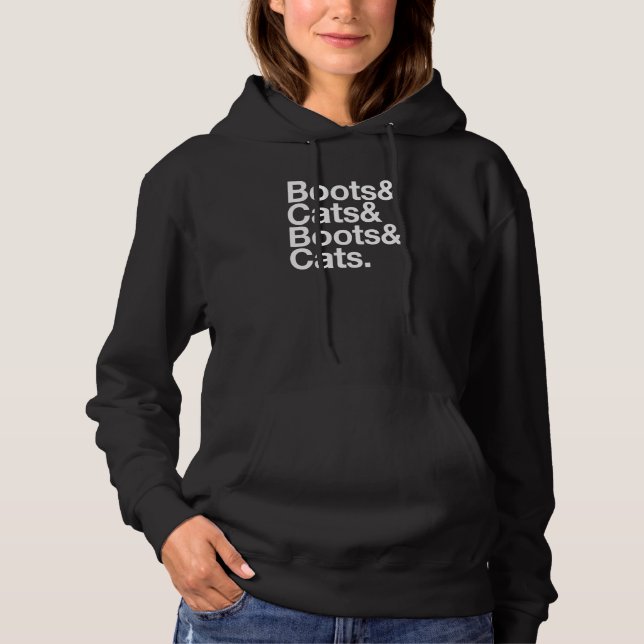 Boots & Cats & Boots and Cats  DJ Beatbox Dance Mu Hoodie (Front)
