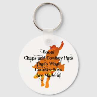 Boots, Chaps, and Cowboy Hats...Keychain Key Ring