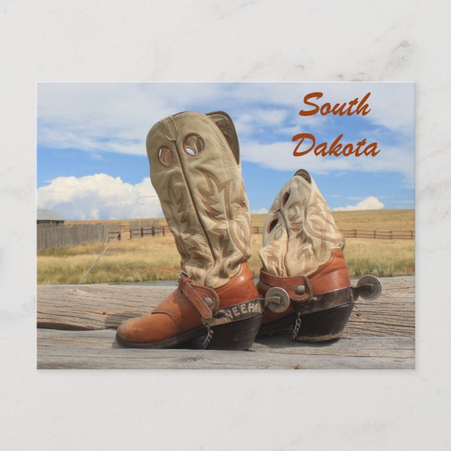 Boots from South Dakota Postcard (Front)