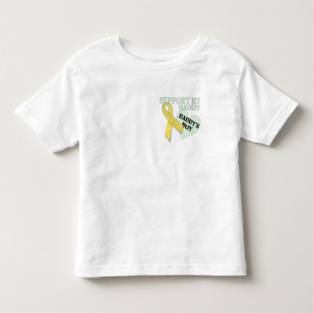 Boots on Ground Daddys boy Toddler T-Shirt (Front)