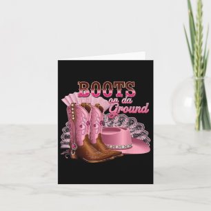 Boots On The Ground, Boot Cowboy Western Country M Card