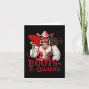 Boots On The Ground Boot Cowboy Western Cowgirl Li Card