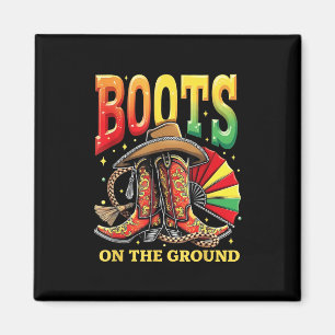 Boots On The Ground Juneteenth Cowgirl Country Wes Magnet