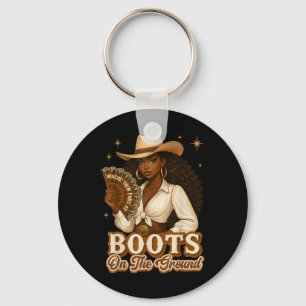 Boots On The Ground Juneteenth Cowgirl Where Them Key Ring