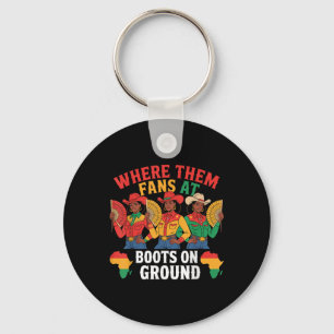 Boots On The Ground Juneteenth Cowgirl Where Them Key Ring
