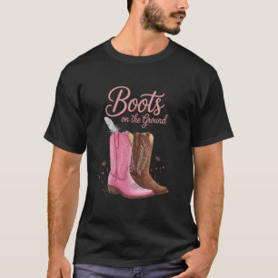 Boots On The Ground Juneteenth Cowgirl Where Them  T-Shirt