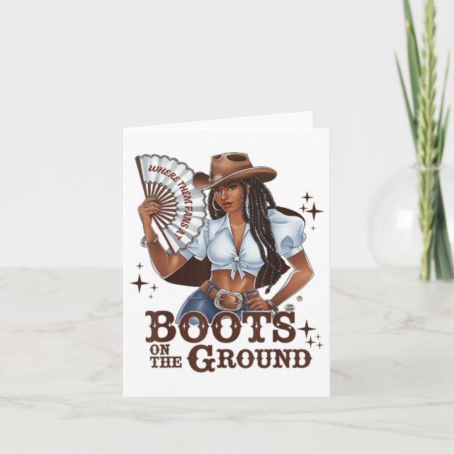 Boots On The Ground Linedance  Card (Front)