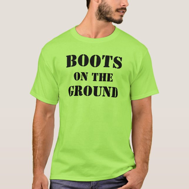 Boots on the Ground Men's T-Shirt (Front)