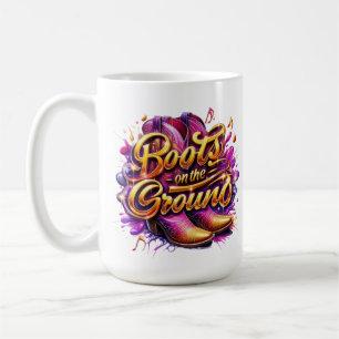 Boots on the Ground: Watercolor Boots Coffee Mug