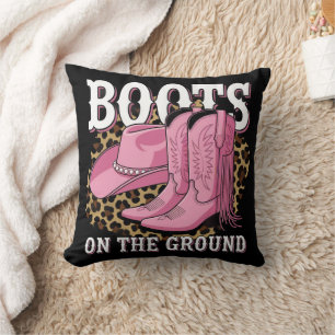 Boots on the Ground Western Cowgirl Linedance Cushion