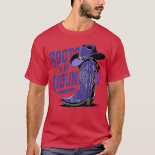Boots Onhe Ground Boot Cowboy Purple Western Count T-Shirt