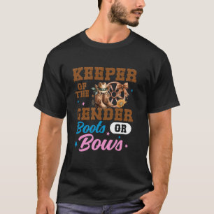 Boots or Bows Gender Reveal Decorations Keeper of T-Shirt