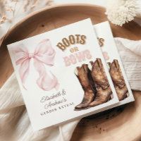 Boots or Bows Gender Reveal